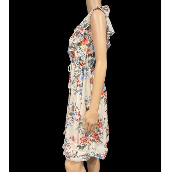 ABERCROMIE & FITCH Women's Ruffle Sleeve Midi Dress Floral Cottagecore Sz S - Picture 5 of 7